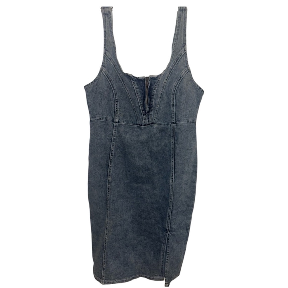 Denim Swoop Dress